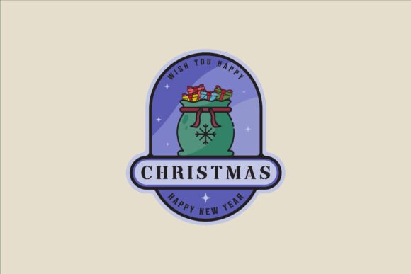 Christmas Gift Bags Emblem: Graphics & Logos