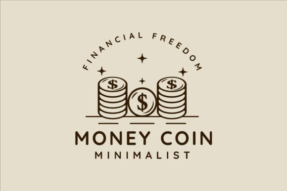 Coins Money Line Art Logos & Graphics Review