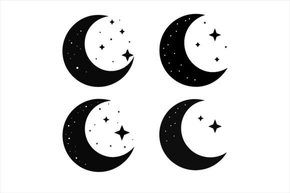 Crescent Moon Graphics & Print Materials Mockups