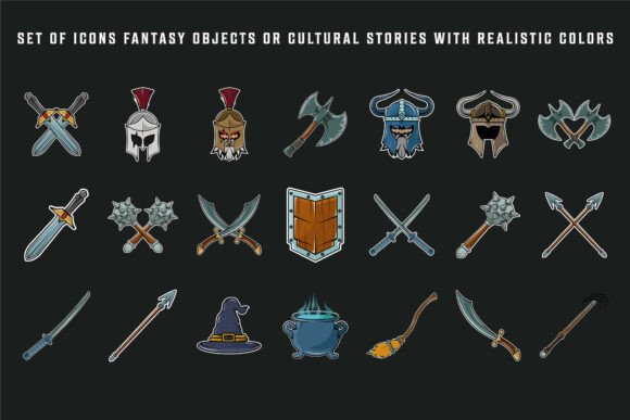 Fantasy Icons for Graphics & Logos