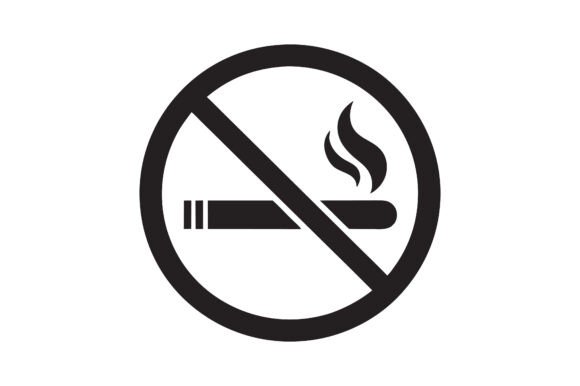 Graphics Freebies: No Smoking Sign Silhouette Icon