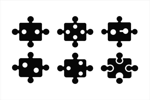 Graphics & Print Materials Mockups: Puzzle Icon