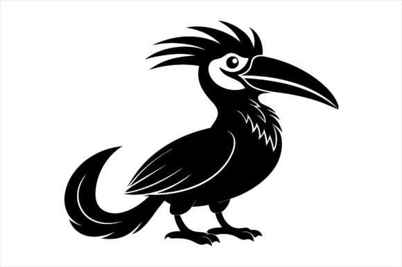 Hornbill Bird Silhouette Icon: Graphics & Freebies