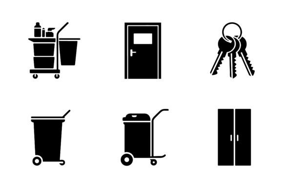 Janitorial Cleaning Icons & Graphics Review