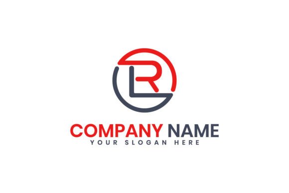 Modern Abstract LR Logo: Graphics for Logos