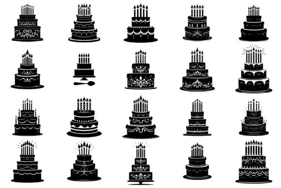 Reviewing the Cute Birthday Cake Silhouette SVG Bundle
