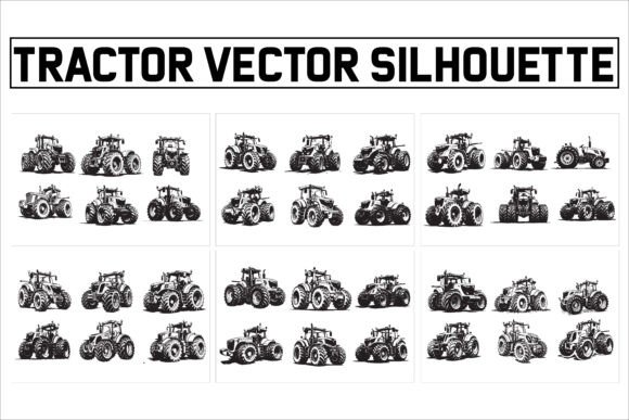 Tractor Vector Silhouette Collection1 Review