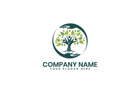 Tree, People and Hands for Wellness Logos & Graphics