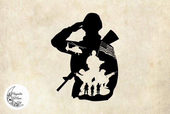 US Soldier SVG for Graphics and Crafts