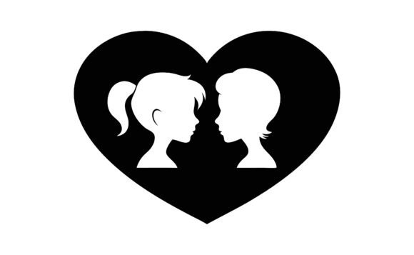 Valentine Silhouette Vector Icon: Freebies Graphics Review